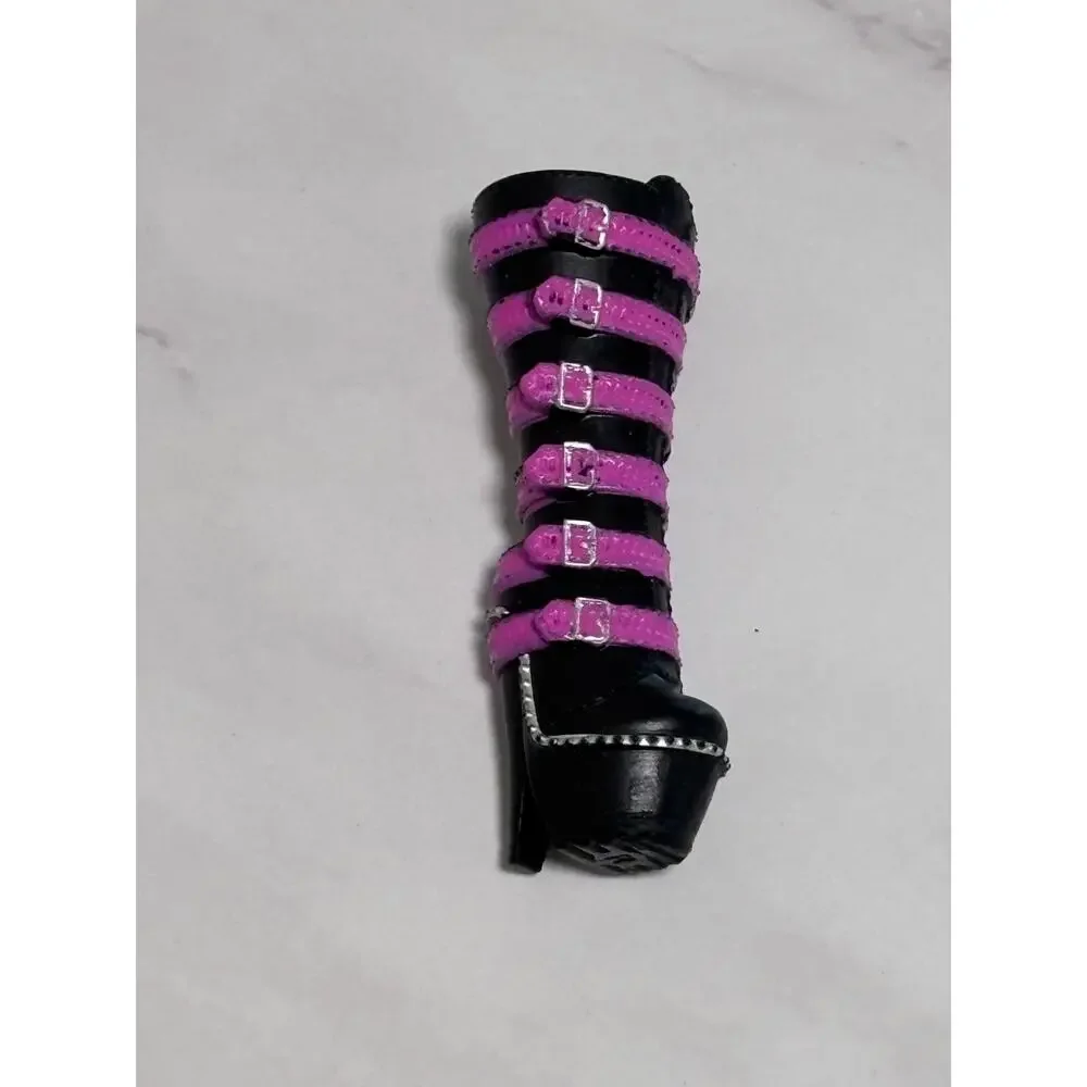 Lol Surprise Omg Doll Shoes Shoe Metal Chick Babe Black Pink Buckle Heel Boots